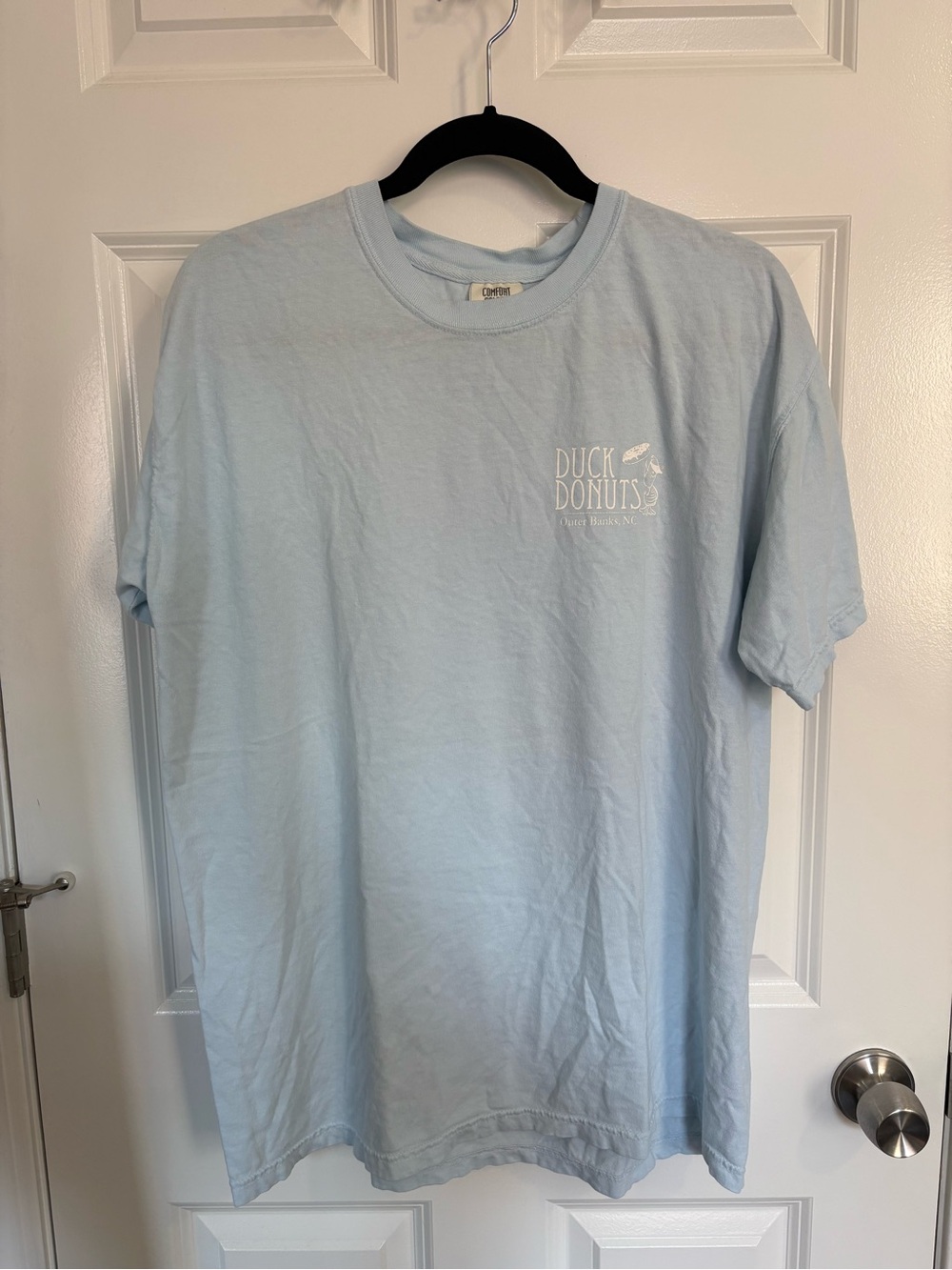Comfort Colors Light Blue Duck Donuts Short Sleeve Tee